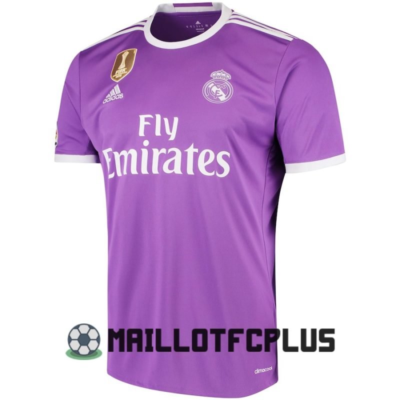maillot 2016-2017 real madrid retro ronaldo exterieur lila – Image 2