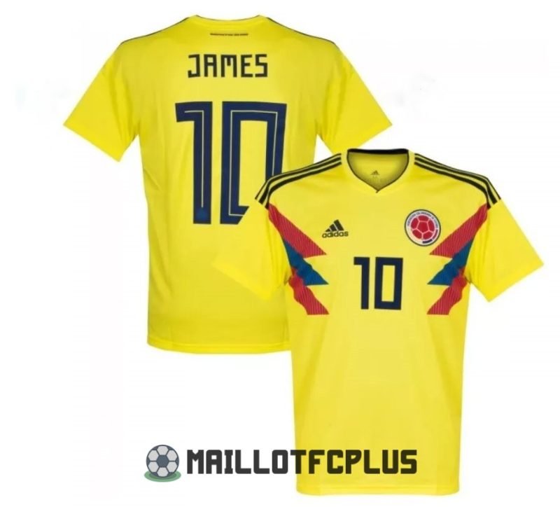 maillot 2018 colombie retro domicile james