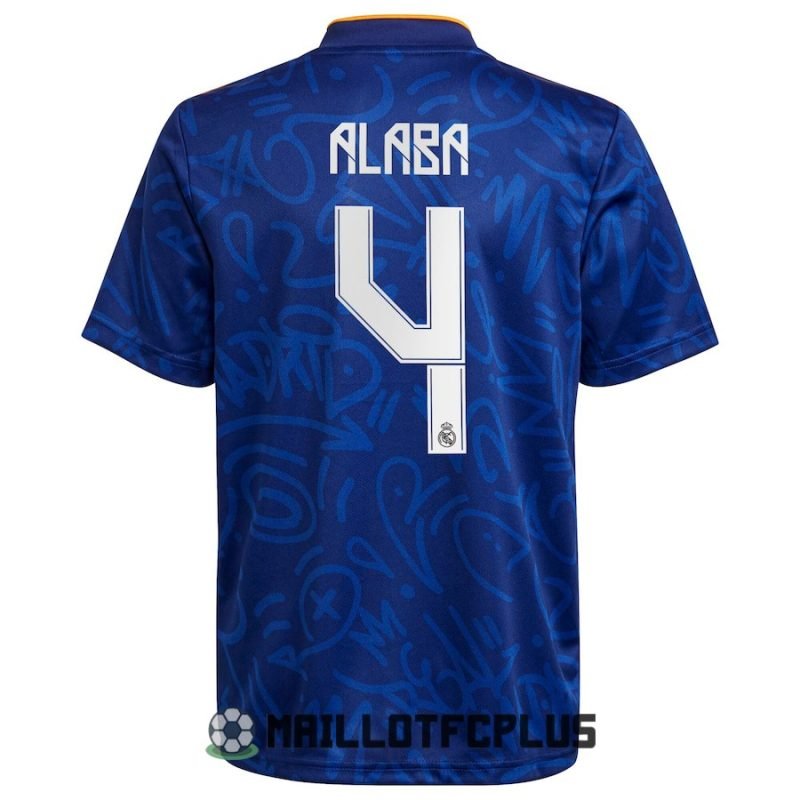 maillot 2021-2022 real madrid retro exterieur alaba – Image 3