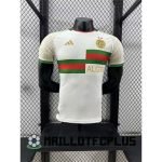 maillot 2024-2025 algerie speciale joueur blanc vert rouge 2 etoiles